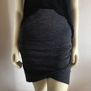 Jersey ruched mini skirt (NWOT)